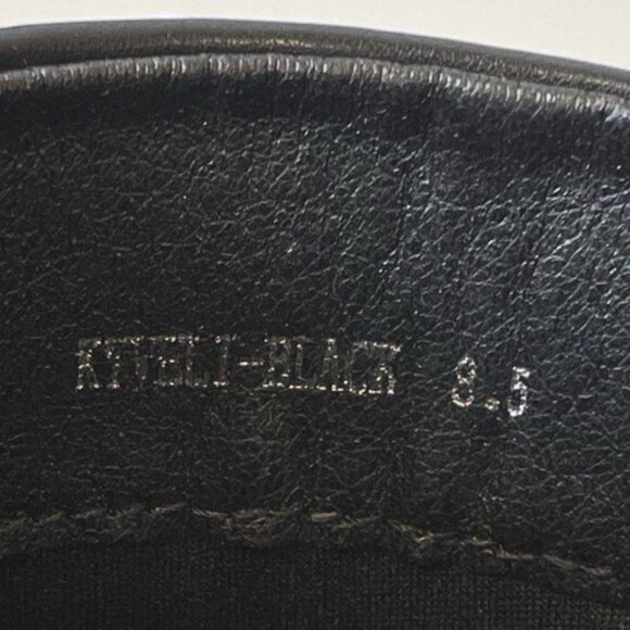 Azalea Wang Dippin Dot Sandal Boot – Black Stretch, Sculptural Heel, Size 8.5 - Picture 11 of 11